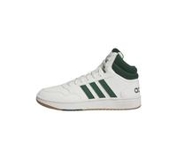 adidas Hoops 3.0 Mid Lifestyle Basketball Classic Vintage Shoes, Sneaker Uomo, Core White Collegiate Green Gum4, 44 EU