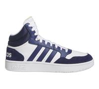 adidas Hoops 3.0 Mid Lifestyle Basketball Classic Vintage Shoes, Sneaker Uomo, Ftwr White Dark Blue Dark Blue, 45 1/3 EU
