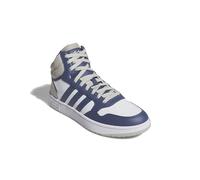 adidas Hoops 3.0 Mid Lifestyle Basketball Classic Vintage Shoes, Sneaker Uomo, Ftwr White Preloved Blue Putty Grey, 46 EU