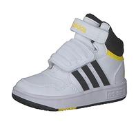 adidas Hoops Mid 3.0 AC I, Scarpe da Ginnastica, Ftwr White Core Black Beam Yellow, 25 EU