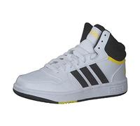 Adidas Hoops Mid 3.0 K, Sneaker, Ftwr White/Core Black/Beam Yellow, 38 EU
