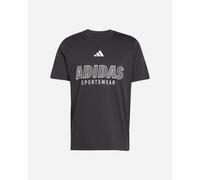 T-shirt adidas House of Tiro Linear Graphic manica corta nero bianco - S