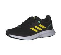Adidas HR1408 RUNFALCON 2.0 K Unisex - Bambini, Core Black/Beam Yellow/Beam Green EU 37 1/3
