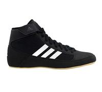 adidas HVC 2 Youth Laced Wrestling Shoes - Black/White/Grey - 1