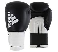 adidas Hybrid 100, Guanti da Box Unisex-Adulto, Nero/Bianco, 12 oz