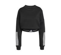 Adidas - Hyperglam 3-Stripes Cropped Crewneck Sweatshirt - - Sport - Donna - Nero - M