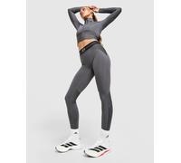 adidas Hyperglam Ribbed Leggings, Grigio S