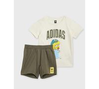 Adidas I SIM T SET Shorts|Tees green|white in taglia:3-4