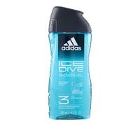 Adidas Ice Dive Shower Gel 3-In-1 gel doccia rinfrescante 250 ml per uomo