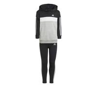 Tuta adidas Tiberio Colorblock Fleece 3 strisce nero bianco bambini - 116