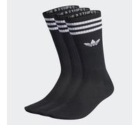 Adidas Solid Crew 3 Pack unisex Calze - Nero - Foot Locker Black 37-39