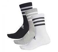 adidas Imbottitura a 3 Strisce Calze Crew, Mgreyh/Bianco/Nero, XS Unisex-Adulto
