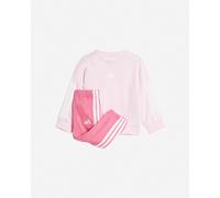 Adidas Infant 3stripes Jr - Tuta - Fucsia 2-3ANNI