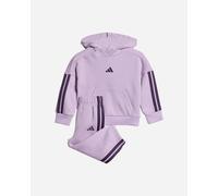 Adidas Infant 3stripes Jr - Tuta - Viola 3-4ANNI