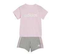 adidas INFANTS ESSENTIALS LINEAGE ORGANIC COTTON TEE AND SHORT SET (Gender Neutral), JOGGER PER GIOVANI/BAMBINI Bambino, clear pink/white,