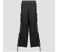 adidas Jeans Flare MID RISE 2-IN-1 DENIM PANT in Nero EU M