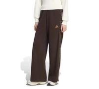 Pantaloni a gamba larga stampati 3 Stripes Marrone S Tinta unita