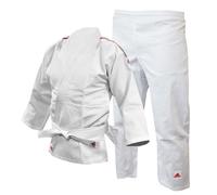 Adidas Judo GB Righe Uniforme Policotone Uniforme Bianco Bambini Gi Suit