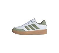 adidas Kids Courtblock Shoes Leather Upper White 4