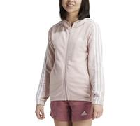 Hoodie Essentials 3-Stripes Full-Zip Sandy Pink / White 11-12A