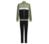 adidas Kids Essentials 3-Stripes Tiberio Track Suit Recycled Polyester Green 11-12Y