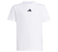 adidas Unisex - Bambini Essentials T-Shirt, White/Black, 15-16 Years