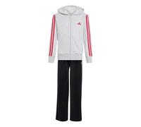adidas - Kid's Essentials Full Zip Hoodie - Felpa con cappuccio 152 grigio/bianco