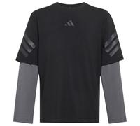 adidas - Kid's Future Icons 2-In-1 Long Sleeve T-Shirt - Maglia a manica lunga 152 nero