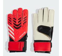 adidas Pred Gl Trn J - Guanti da portiere da calcio, colore: nero, rosso lucido, bianco, senza dita, per ragazzi e ragazze, taglia 4