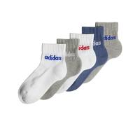 adidas Kids Linear Ankle Socks 5 Pairs Kids White 12.5K - 1