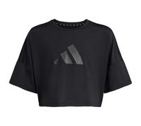 adidas - Kid's Sport Icon Crop Tee - Maglia funzionale 128 nero