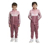 adidas Kids Tiberio 3-Stripes Colorblock Shiny Track Suit Kids Recycled Polyester Pink 5-6Y