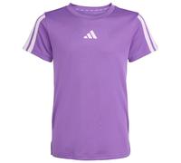 adidas - Kid's Training Essential 3 Stripes Tee - T-shirt 116 lilla