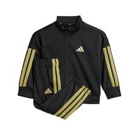 adidas Unisex - Bimbi 0-24 Essentials Climacool Track Suit, Black/Gold Metallic, 18-24 Months