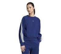 Adidas Kit 3-stripes Sweatshirt Donna - Felpe Blu - Taglia 38 - Jersey di cotone Blue 38