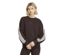 Adidas Kit 3-stripes Sweatshirt Donna - Felpe Marrone - Taglia 36 - Jersey di cotone Brown 36