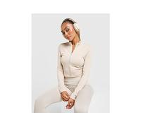 adidas Knit Seamless Full Zip Top, beige L