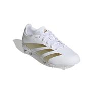 adidas League Predator Firm Ground Sneakers unisex per bambini, Bianco Oro Metallizzato Beige Sabbia Metallizzata, 1 Little Kid