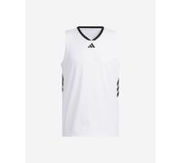 adidas Uomo Basketball Legends Tank, White/Black, XL