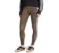 adidas Originals - Leggings leopardati multicolore con 3 strisce XS