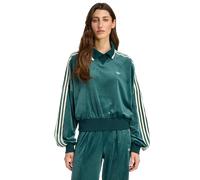 adidas Originals x Liberty London - Felpa in velluto color edera aurora con motivo in rilievo-Verde 2XS