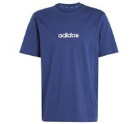 adidas Homme Essentials Linear Single Jersey Tee, Dark Blue/White, XL
