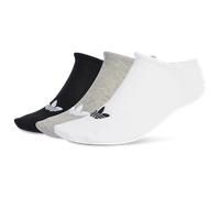 Adidas Calzini Liner 3 paia Bianco / Grigio melange / Nero 40-42