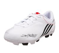 Adidas Little Kid/Big Kid F5 TRX HG Soccer Shoe,White/Black/Red,3.5 M US Big Kid