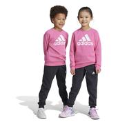 Adidas Little Kids Essentials Logo Jogger Set Fleece Pulmag/White da Bambina 7-8 Anni Rosa