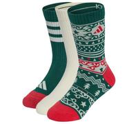 adidas - Little Kid's X-Mas 3PP Socks - Calze casual EU 34-36 variopinto