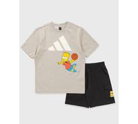 Adidas LK SIM T SET Shorts|Tees black|beige in taglia:Age 4-6 | EU 104-116
