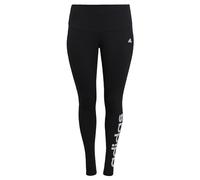 adidas Loungewear Essentials, Leggings da donna a vita alta con logo, Nero/Bianco, 4X