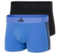 adidas Low Rise Trunk (2pk) -Active Flex Cotton 3 Stripes-Bequeme Unterwäsche Pantaloncini, Assorted_4am008, S Uomo