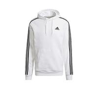 Adidas M 3S FL HD, Felpa con Cappuccio Unisex-Adulto, White/Black, S
